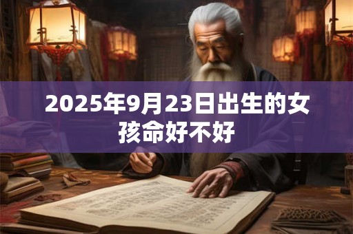 2025年9月23日出生的女孩命好不好