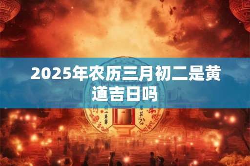 2025年农历三月初二是黄道吉日吗
