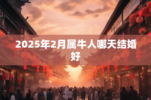 2025年2月属牛人哪天结婚好