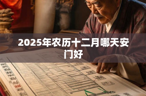 2025年农历十二月哪天安门好