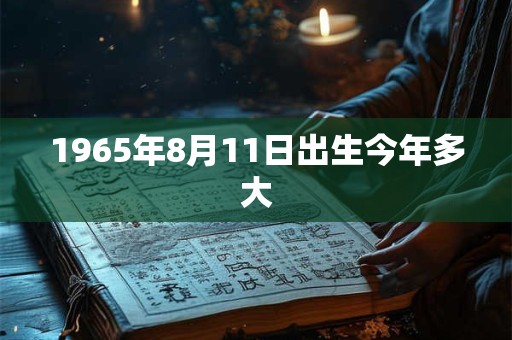 1965年8月11日出生今年多大