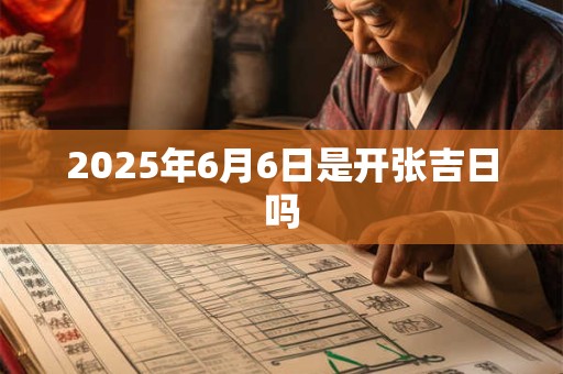 2025年6月6日是开张吉日吗