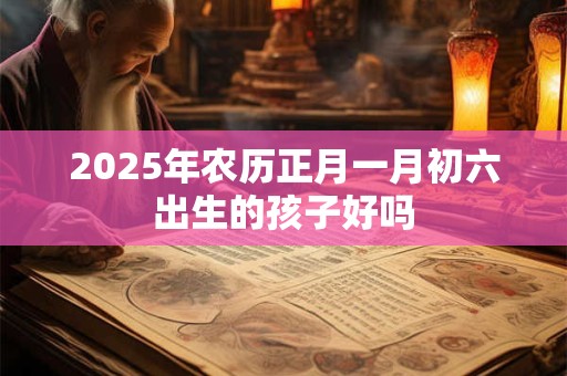 2025年农历正月一月初六出生的孩子好吗