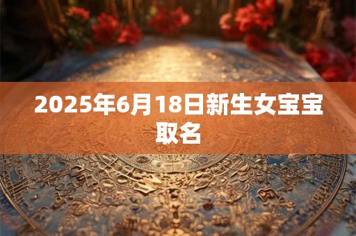 2025年6月18日新生女宝宝取名