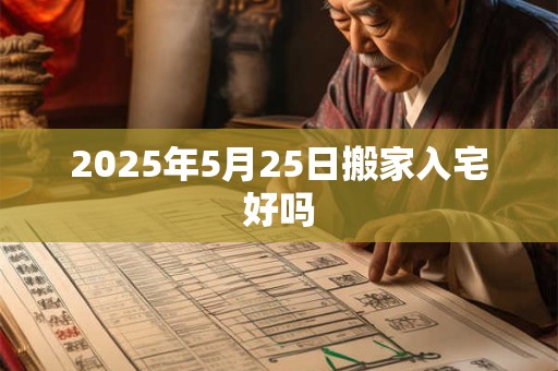 2025年5月25日搬家入宅好吗