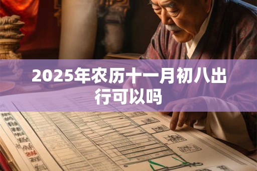 2025年农历十一月初八出行可以吗