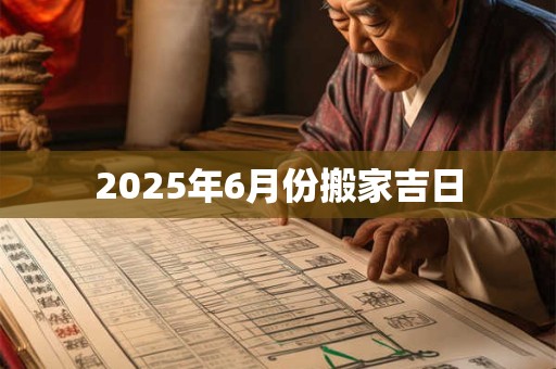 2025年6月份搬家吉日