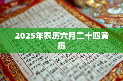 2025年农历六月二十四黄历