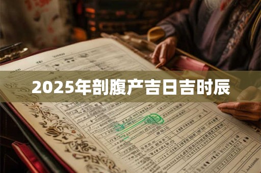 2025年剖腹产吉日吉时辰