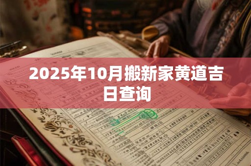 2025年10月搬新家黄道吉日查询 2025年10月搬新家黄道吉日查询