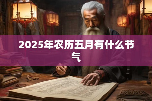 2025年农历五月有什么节气