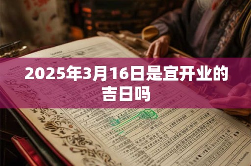 2025年3月16日是宜开业的吉日吗