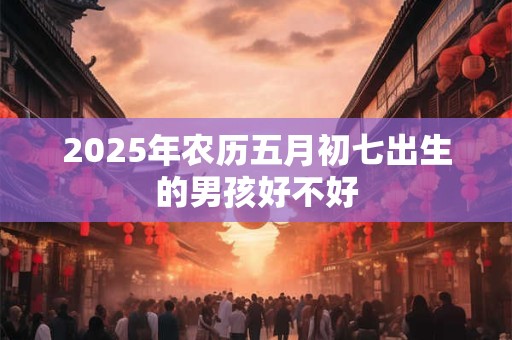 2025年农历五月初七出生的男孩好不好 2025年农历五月初七出生的男孩好不好