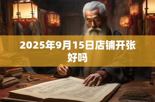 2025年9月15日店铺开张好吗