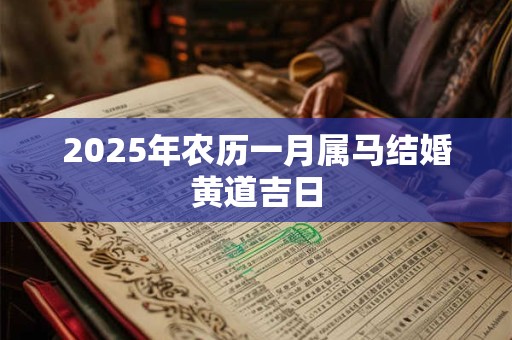 2025年农历一月属马结婚黄道吉日