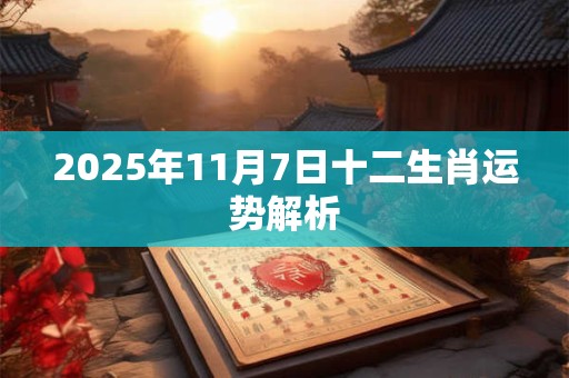 2025年11月7日十二生肖运势解析