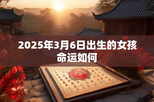 2025年3月6日出生的女孩命运如何