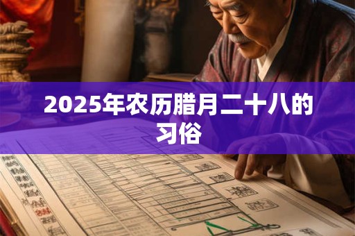 2025年农历腊月二十八的习俗