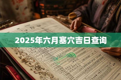 2025年六月塞穴吉日查询