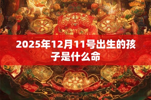 2025年12月11号出生的孩子是什么命