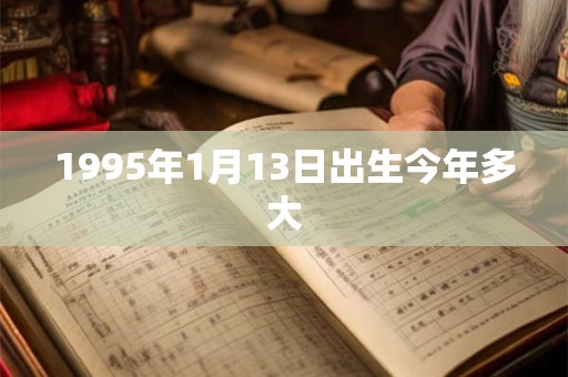 1995年1月13日出生今年多大