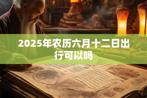 2025年农历六月十二日出行可以吗