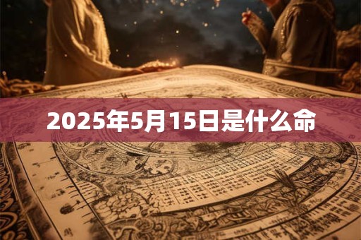 2025年5月15日是什么命