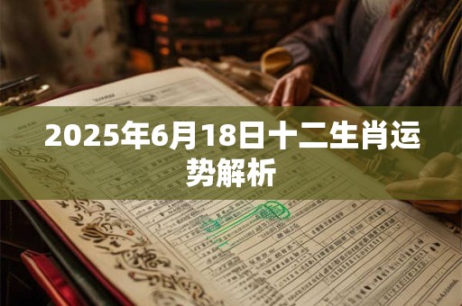 2025年6月18日十二生肖运势解析