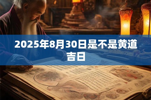 2025年8月30日是不是黄道吉日 2025年8月30日是不是黄道吉日