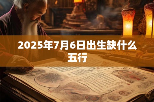 2025年7月6日出生缺什么五行