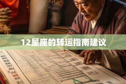 12星座的转运指南建议