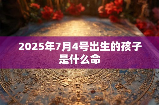 2025年7月4号出生的孩子是什么命