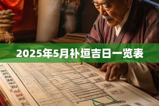 2026年5月补垣吉日一览表