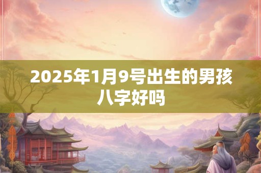 2025年1月9号出生的男孩八字好吗 2025年1月9号出生的男孩八字好吗
