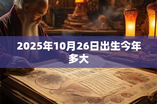 2025年10月26日出生今年多大 2025年10月26日出生今年多大