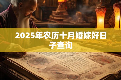 2025年农历十月婚嫁好日子查询 2025年农历十月婚嫁好日子查询