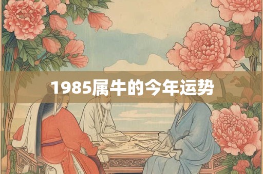1985属牛的今年运势