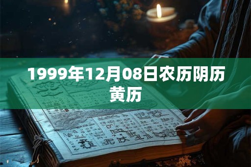 1999年12月08日农历阴历黄历