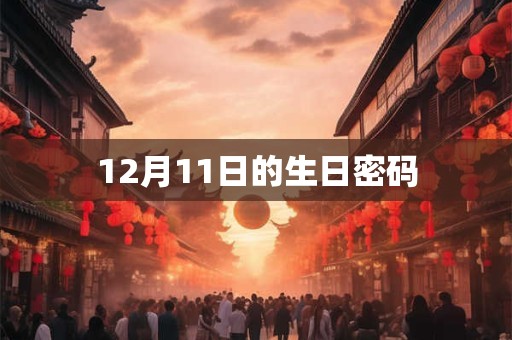 12月11日的生日密码