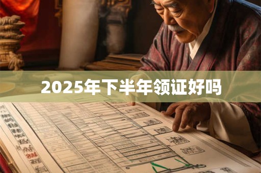 2025年下半年领证好吗