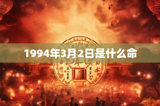 1994年3月2日是什么命
