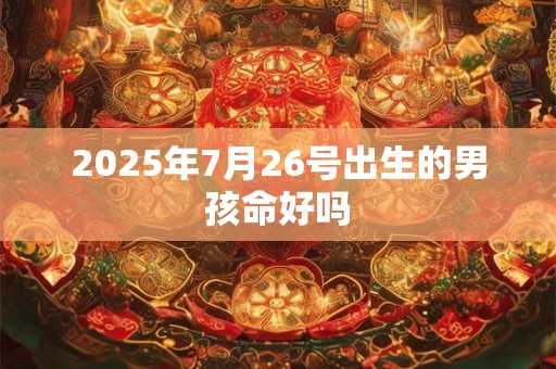2025年7月26号出生的男孩命好吗