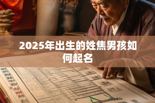 2025年出生的姓焦男孩如何起名