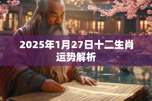 2025年1月27日十二生肖运势解析