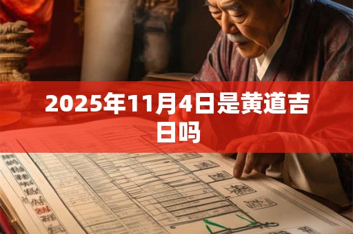 2025年11月4日是黄道吉日吗 2025年11月4日是黄道吉日吗