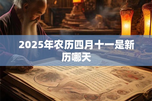 2025年农历四月十一是新历哪天 2025年农历四月十一是新历哪天