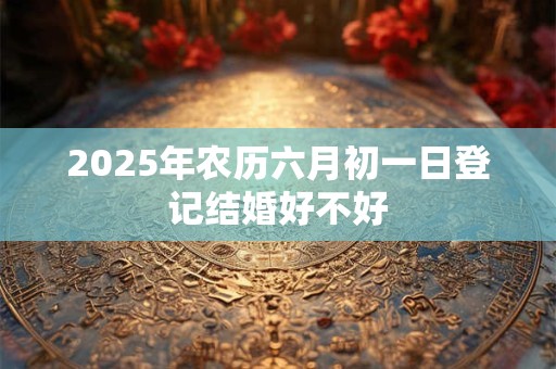 2025年农历六月初一日登记结婚好不好