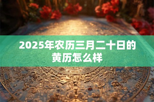 2025年农历三月二十日的黄历怎么样 2025年农历三月二十日的黄历怎么样