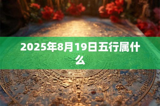2025年8月19日五行属什么