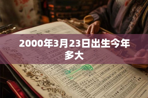 2000年3月23日出生今年多大